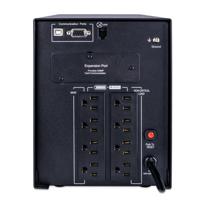 CyberPower PR1500LCD Smart App Sinewave UPS System, 1500VA/1500W, 8 Outlets, AVR, Mini-Tower