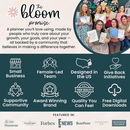 bloom daily planners 2026-2027 Planner - Academic Year (July 2026 - July 2027) Monthly & Weekly Soft Cover Planner for Women - 13 Month Inspirational Agenda Book with Stickers - 5.5" x 8.25" - Bows