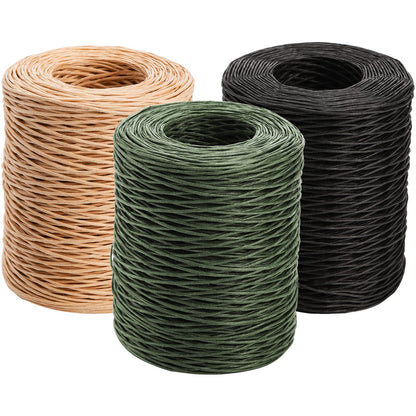 ZEAYEA 3 Rolls Floral Wire, 1968 Feet Bind Wire Twine, Florist Wires for Flower Bouquet, Craft Wires for Wreath Making Craft Floral Flower Arrangements Garland
