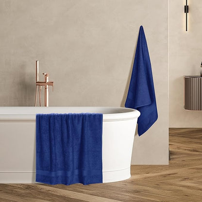 GLAMBURG Premium Cotton 4 Pack Bath Towel Set