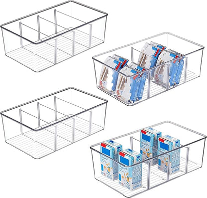 Vtopmart 4 Pack Food Storage Organizer Bins, Cabinet Organization and Storage