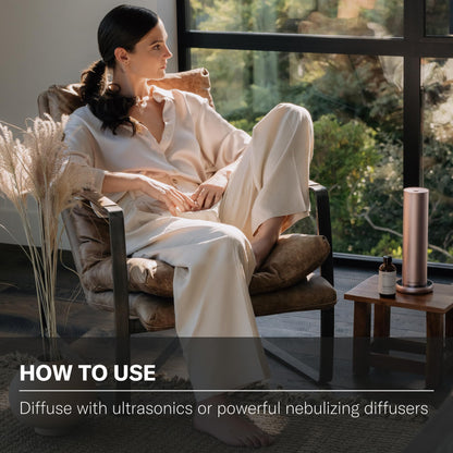 AromaTech The Hotel Aroma Essential Oil Blend: Luxury Hotel Inspired Aromatherapy with Lemon, Lavender, Peach & Pine for Ultrasonic Diffusers & Nebulizers - 0.3 fl oz, 10 mL