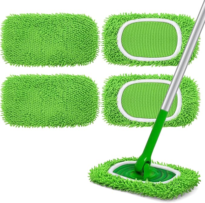Reusable Microfiber Mop Pads Compatible