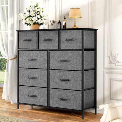 Atilioo Dresser for Bedroom with 9 Drawers, Anti-Tip Fabric Storage Tower