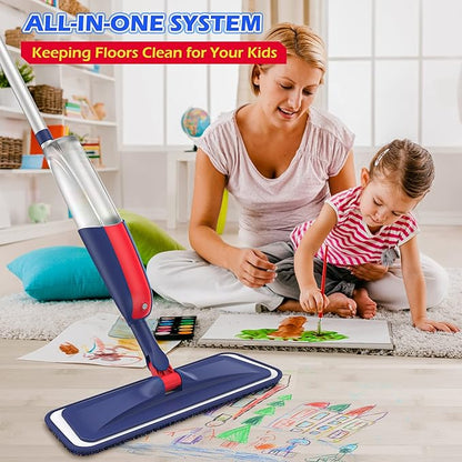 Spray Mops for Floor Cleaning: MEXERRIS Wet Dust Mops