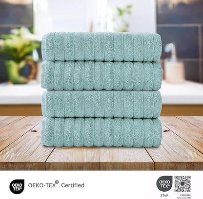 Classic Turkish Towels CTT Premium 4 Pack Bath Towels Set, Made