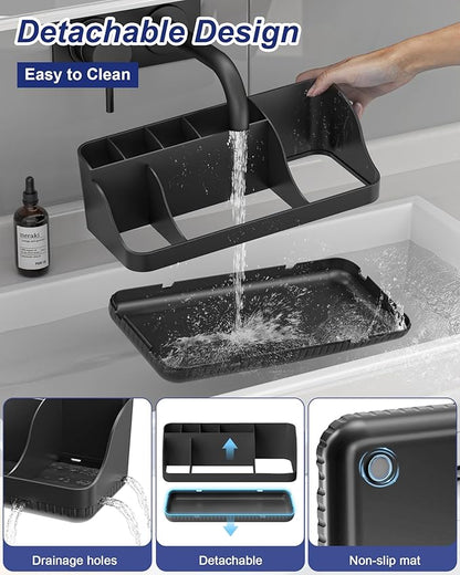 Bathroom Counter Organizer and Storage, 7 Slots Detachable Toothbrush Holders