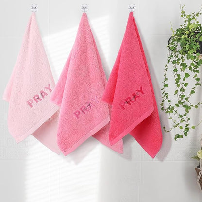 Peryiter 3 Pcs Farmhouse Bathroom Decor Hand Towels 14x29 Inch Cotton Bath