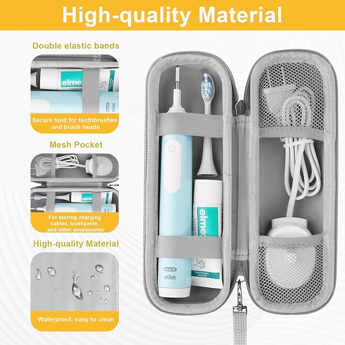 Toothbrush Travel Case for Oral B/Oral-B Pro 1000 1500 5000 7000 7500 9600