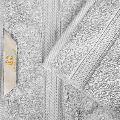 SUPERIOR Egyptian Cotton Pile 8 Piece Towel Set, Includes 2 Bath, 2 Hand