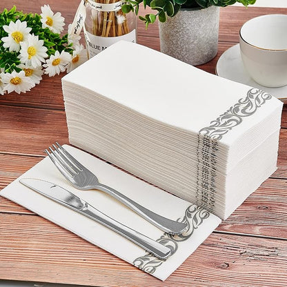 200 Pack Guest Towels Disposable Bathroom, Soft and Linen Feel Disposable Hand