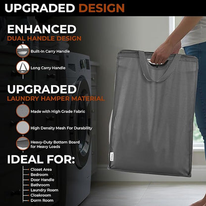 ALCOVA Hanging Laundry Hamper, Space-Saving Mesh Hanging Laundry Bag