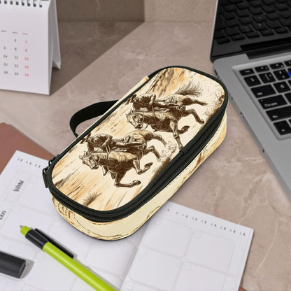 Droerfes Western Pencil Case Pencil Pouch Large Capacity Pen Bag School Office Organizer Stationery Storage Box For Girls Boys Teen Kids