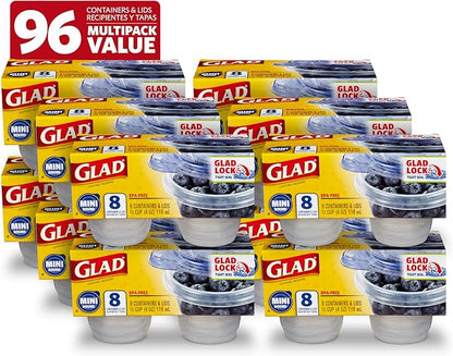 Glad GladWare Mini Round Food Storage Containers