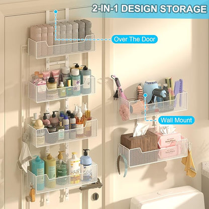 Over The Door Organizer, Metal Hanging Door Organizer