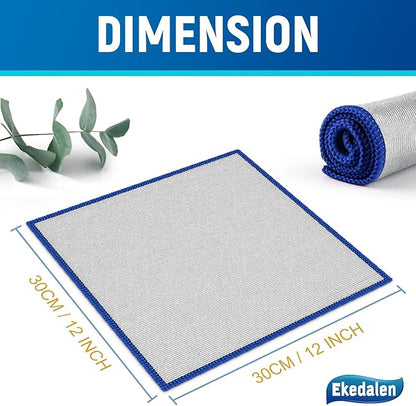Microfiber Cleaning Cloth Polishing Glass Cleaner Absorbent Kitchen Towel Quick
