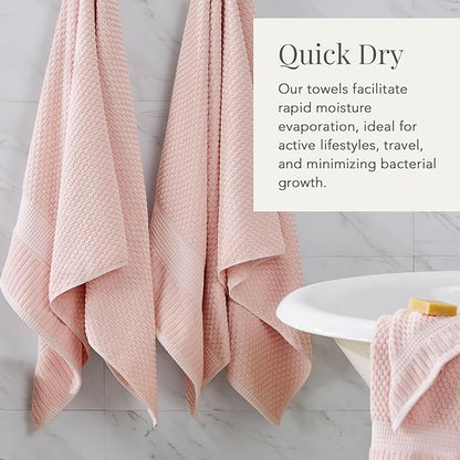 NY Loft 100% Cotton Hand Towel 6 Pack | Super Soft & Absorbent Quick-Dry Hand