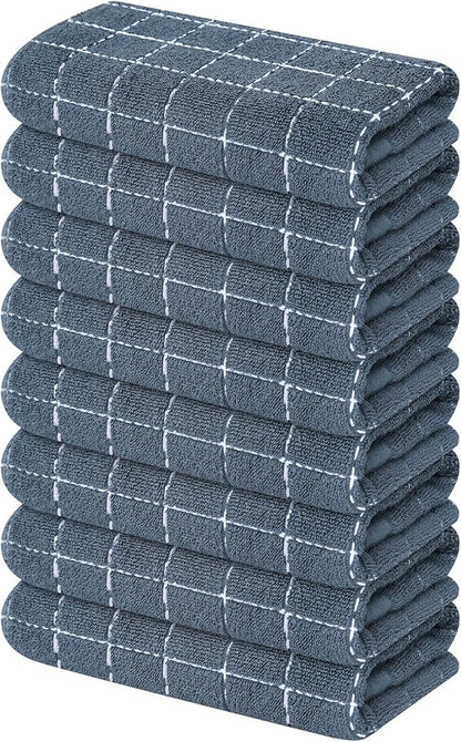 Mordimy 100% Cotton Terry Cloth Kitchen Towels, Super Soft and Absorbent Dish