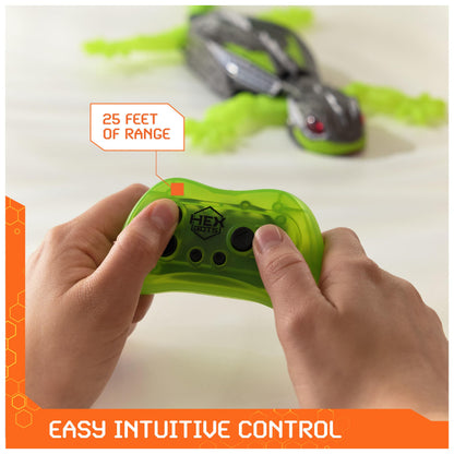 HEX BOTS Wall Crawler Gecko, Rechargeable Remote Control Robot Kids Toys, Climbs up Walls, RC Robot Toys for Boys & Girls Ages 4 & Up