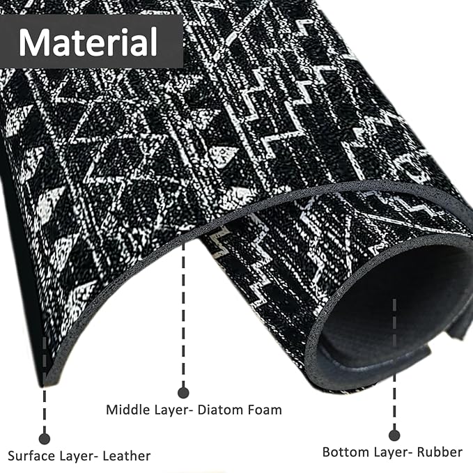 2PCS 24" X 5.5" Kitchen Sink Splash Guard Faucet Mat Aztec Super Absorbent Fast