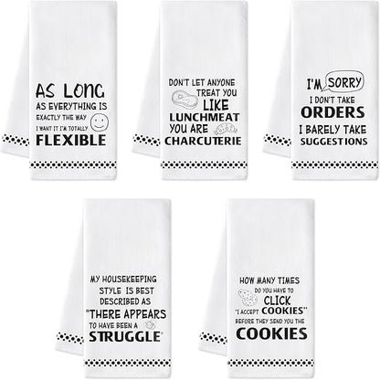 R HORSE Funny Saying Kitchen Dish Towels