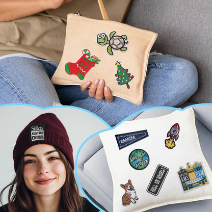 60Pcs Random Assorted Styles Embroidered Patches, Sew on/Iron on Patch Applique for Clothes, Dress, Hat, Jeans, DIY Accessories