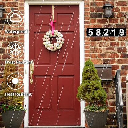 Metal Mailbox Numbers, Address Plaque, Waterproof, Horizontal & Vertical Mounted Address Sign for House Home Office Street Yard Mailbox