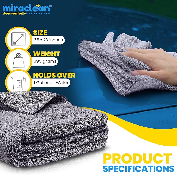Car Drying Towels Extra Large Super Absorbent 65 x 23 Inch Microfiber Car