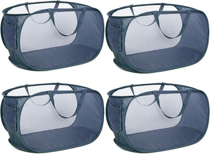 4 Pack Collapsible Laundry Baskets, Foldable Laundry Basket