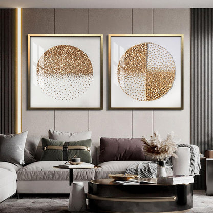 BABOBIU 24x24 Handmade Luxurious Gold Framed Wall Art Modern Abstract Wall Decor Perfect Living Room Wall Decor, Bedroom Wall Art, Office Wall Decor, Bathroom Art Wall Decor, Motivational Wall Decor