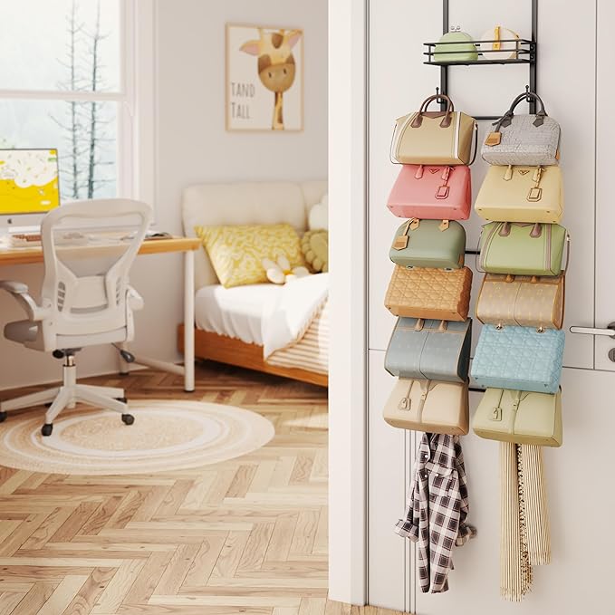 HapiRm Over The Door Purse Organizer