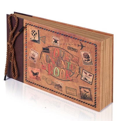 Adventure Book Diary Photo Scrapbook, Adventure Wedding Planning Book with Embossed Cover,Inspired by the 'Up' Saga, Ideal for Memories,Weddings,Traveling,Birthdays,Christmas,Newly Engaged Couples