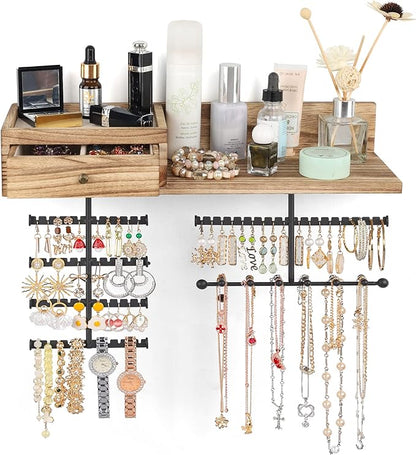 VINAEMO Jewelry Organizer Hanging Wall Mounted Jewelry Holder