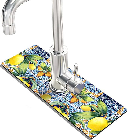 Kitchen Sink Splash Guard Faucet Mat Super Absorbent Fast Drying Mat Sink
