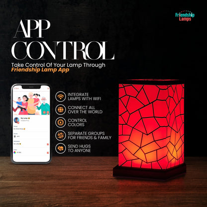 Friendship Lamp® by Filimin Classic - Best Friend Lamps Wi-Fi Touch Lamp LED Light for Long-Distance, Connection, Relationship, Friendship, Gifts, Love, 200+ Colors, App Setup - Single
