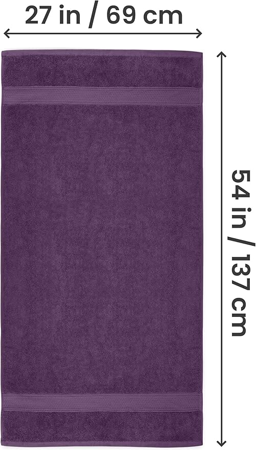 Utopia Towels 4 Pack Premium Bath Towels Set, 27 by 54 Inches, 100% Ring Spun
