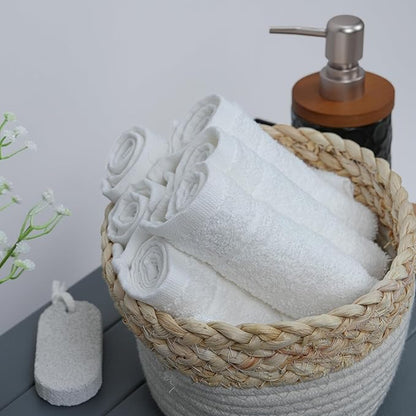 Tens Towels Pack of 60 Washcloths, 12 x 12 Inches, Lighter Weight, Quick to Dry
