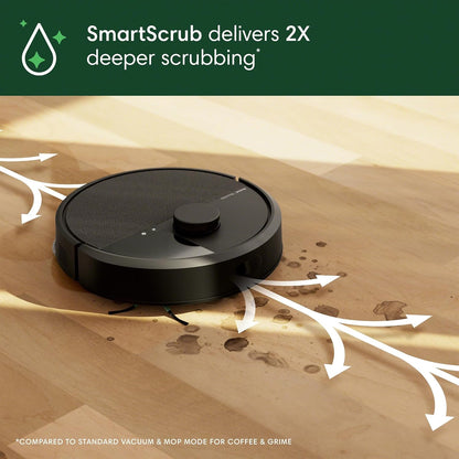 iRobot Roomba Plus 405 (G181) 2in1 Vacuum & Mop Robot with AutoWash Dock - Dual Spinning Mop Pads, Smart & Fast Mapping, Ideal for Pet Hair, Self-empties 75 days, Intense Suction, Pad Washing & Drying