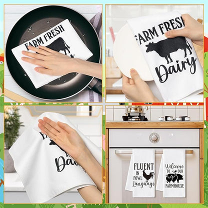 GROBRO7 Farm Animals Hand Towel