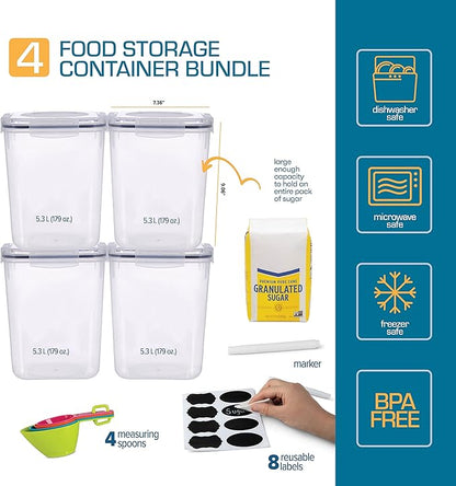 Flour Sugar Storage Containers Great Rice Canisters Sets