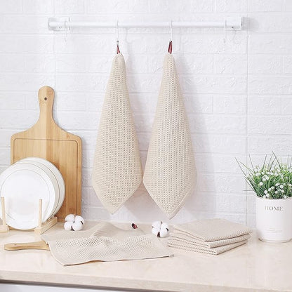 Kitinjoy 100% Cotton Kitchen Dish Cloths