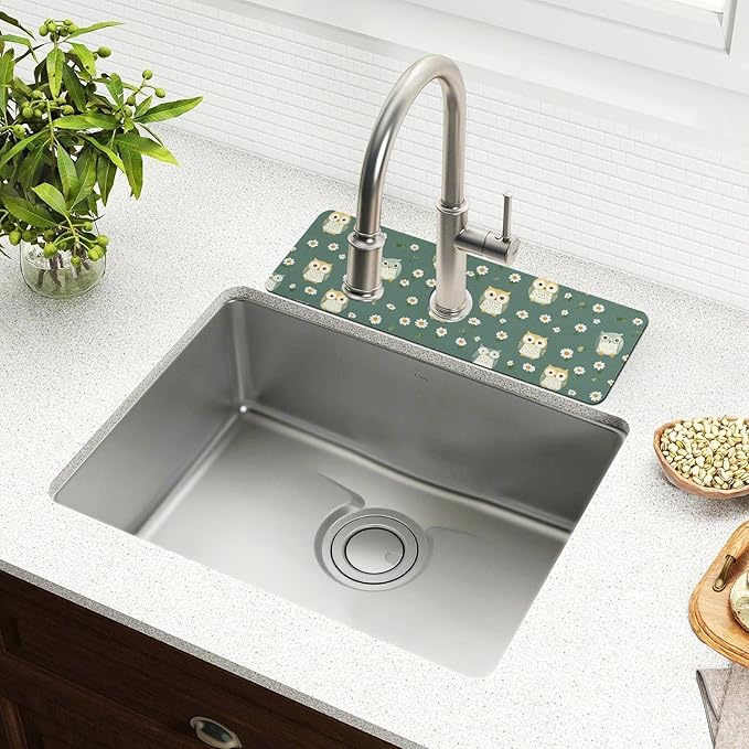 Kitchen Sink Splash Guard 1 PC 30 Inch Sink Faucet Mat Splash Guard