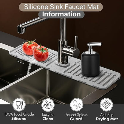 Silicone Faucet Mat 2 Pack