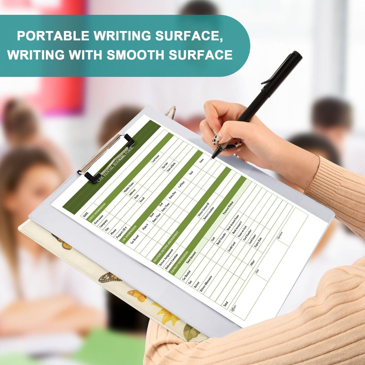 Horse Round Ring Binders 1.5 Inch Butterfly Sunflower 3 Ring Clipboard Binder for Office School Work Supplies File Folder Document 200 Sheet Capacity Easy Open