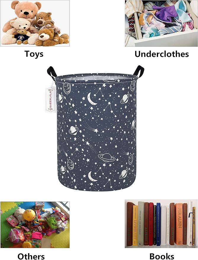 QUEENLALA Large Storage Basket, Laundry Hamper/Bathroom/Home Decor/Collapsible