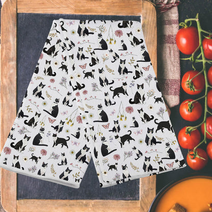G2TUP Tuxedo Cat Kitchen Towels Tuxedo Cat Gift Tuxedo Cat Dish Towel Tuxedo Cat Owner Gifts Black and White Cat Towel (Tuxedo Cat kt)