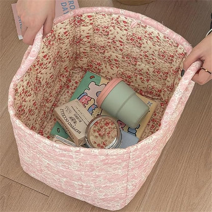 Quilted Fabric Storage Basket