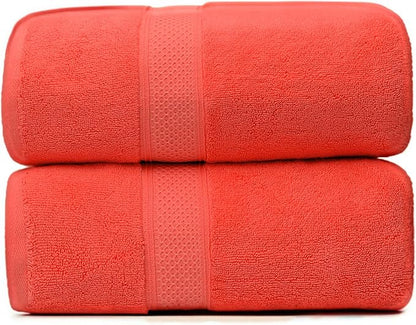 Fluffy Cotton Bath Towels Set650GSM, 2-Piece Set, Thickened and Enlarged