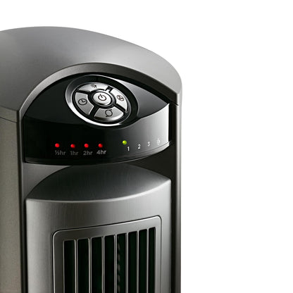 Lasko Oscillating Tower Fan with Remote, Quiet Floor Fans for Bedroom, 42", Silver T42951