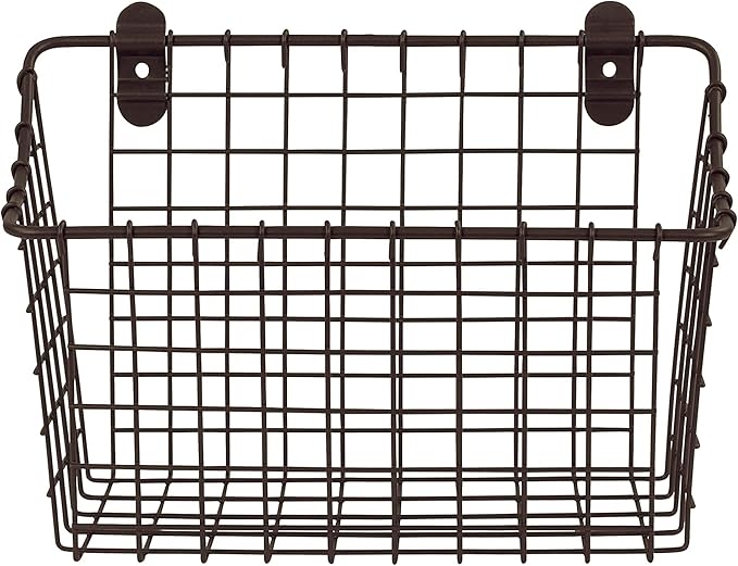 Spectrum Diversified Vintage Wall Mount Storage Basket